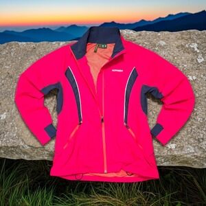 Norheim Norway Women's Lightweight Hiking Windbreaker Navy Pink M Gorpcore